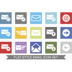 矢量电子邮件图标集