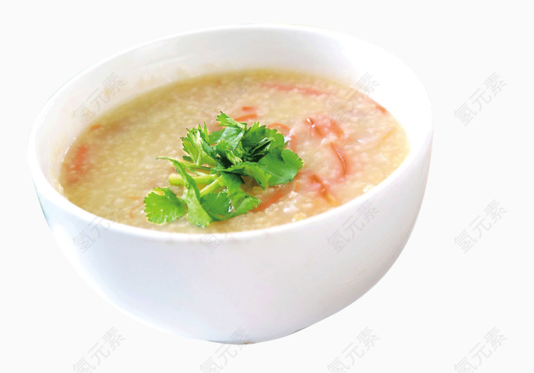 青菜小米粥
