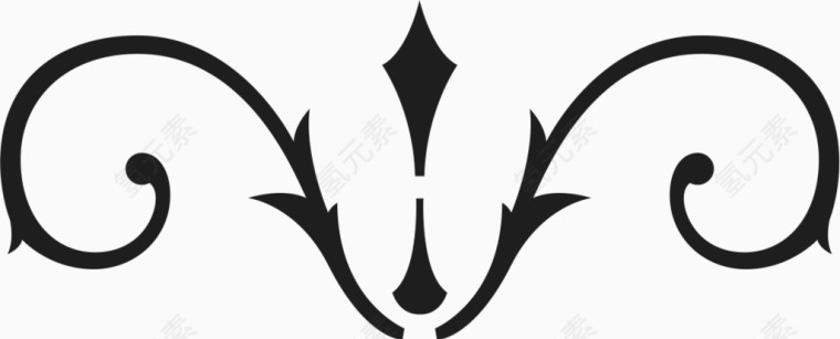 角花底纹花型对称平面图形