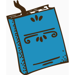 手绘书本矢量图