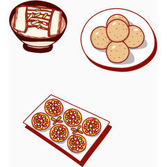 手绘可爱食物