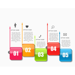 矢量数字PPT图表