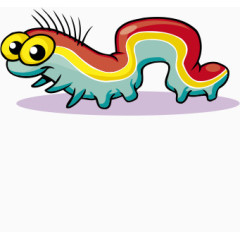 卡通毛毛虫三色