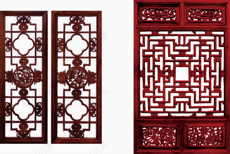 传统古建筑门窗装饰