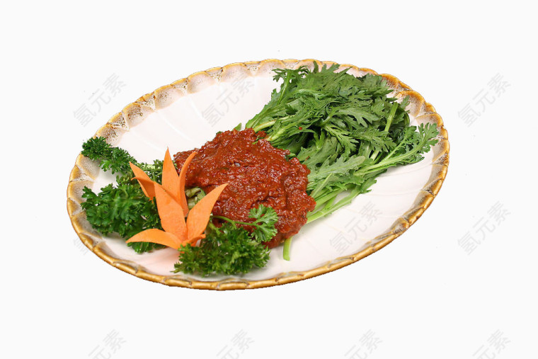 酱焖茼蒿
