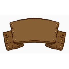 矢量木头材质文本框