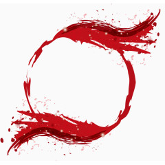 矢量红色血液圆形