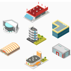 矢量房屋建筑素材