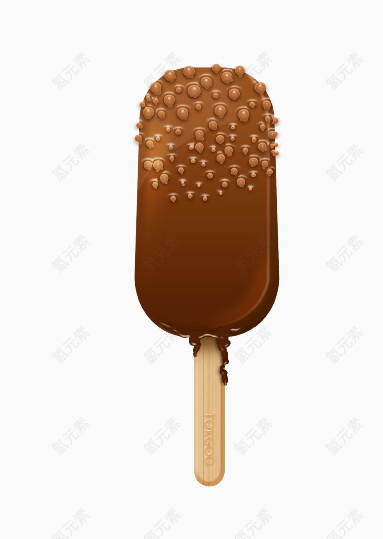 棕色的冰激凌