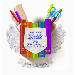 创意开学海报矢量素材