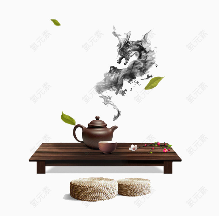 茶艺矢量图