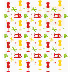 矢量时尚缝纫主题背景设计