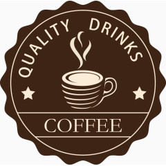 复古优质咖啡标签矢量图