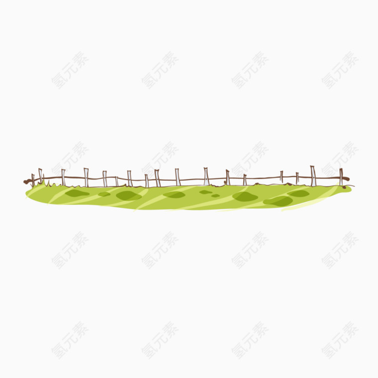 可爱卡通草坪