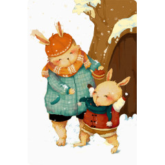 兔子妈妈和儿子