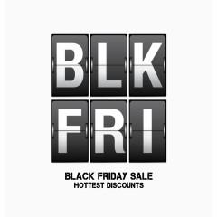 日历卡片创意黑色星期五