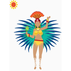 热情的巴西美女.