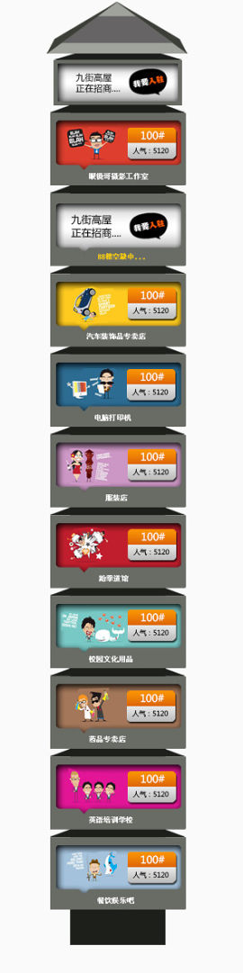 立体商品展示条形