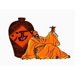 古人举杯饮酒