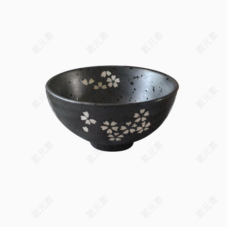韩式带花纹碗