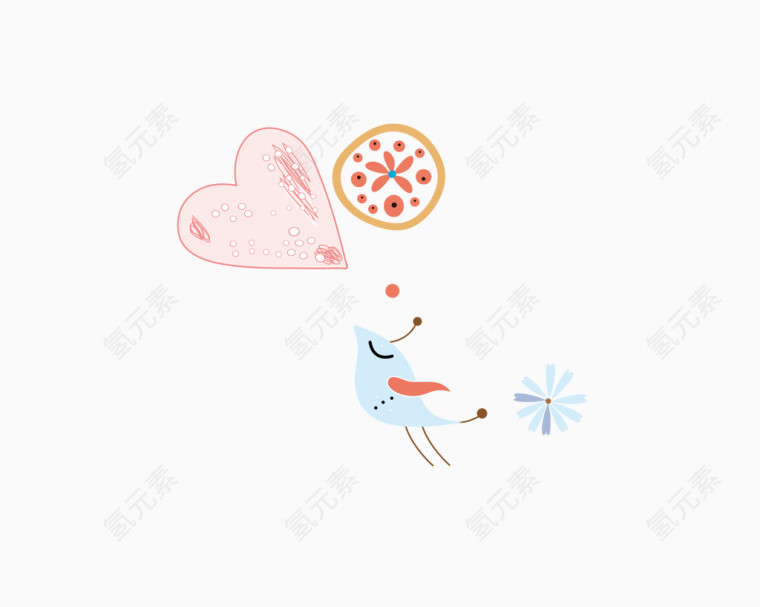 可爱装饰图案矢量