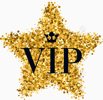 金色璀璨VIP邀请函矢量素材