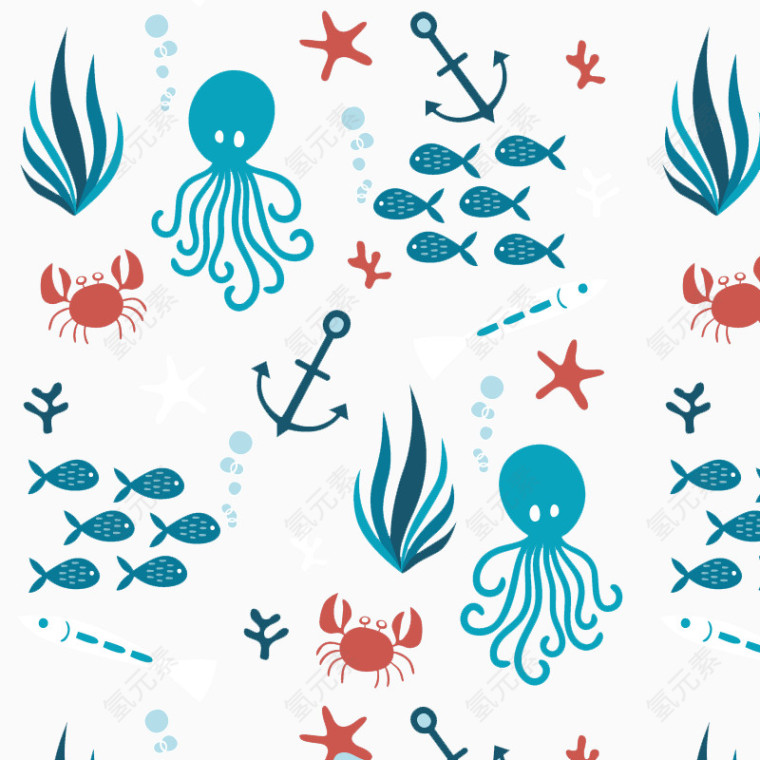 矢量海洋生物