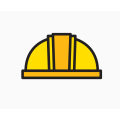 黄色施工安全帽