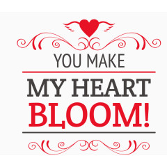 红色情人节标签