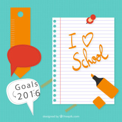 尺子书本笔记本矢量图