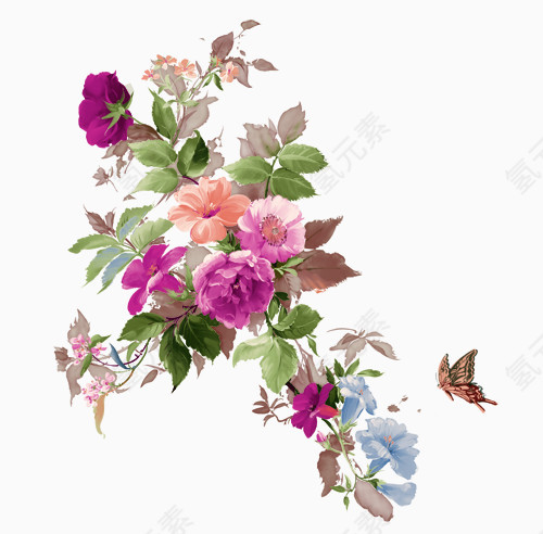 牡丹花图案