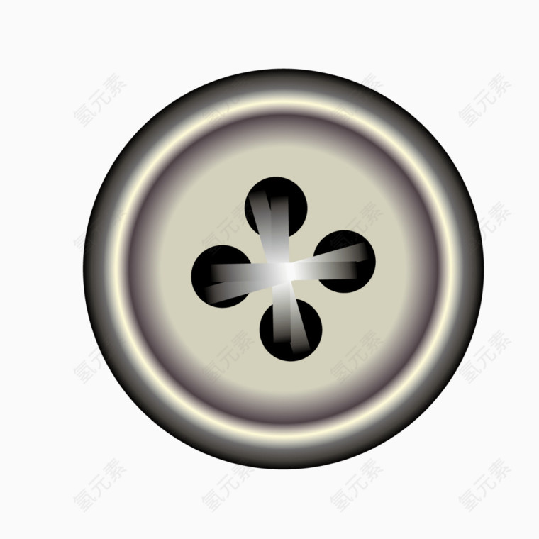 白色光泽塑料矢量旗袍纽扣