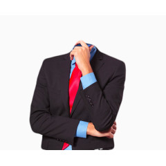 高清创意思考问题的人物