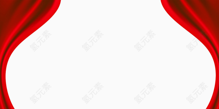 喜庆舞台红色帷幔窗帘