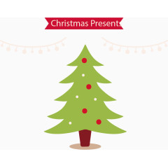 矢量圣诞树装饰