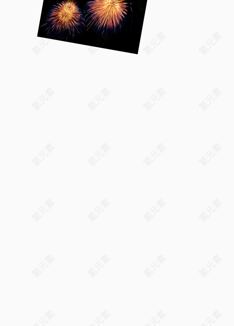 燃放的烟花效果