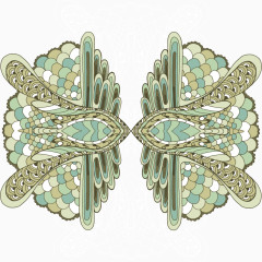 矢量花纹装饰图案免扣素材