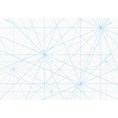 矢量手绘蓝色线条