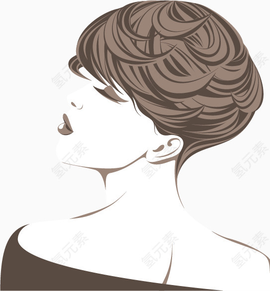时尚美女插画设计矢量素材