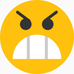 黄色表情icon生气