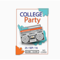 矢量音乐晚会海报