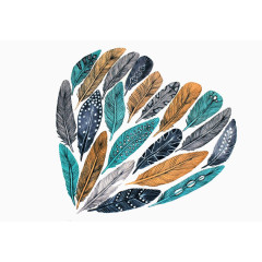 艺术唯美手绘羽毛