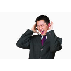 气的抓狂的男人