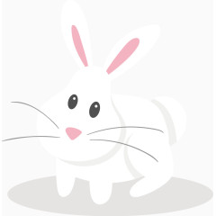 小白兔矢量图
