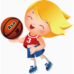 篮球玩球女孩运动海报矢量素材