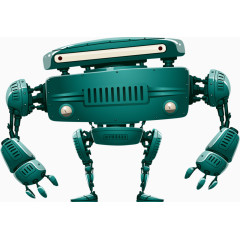 未来科技深绿色机器人