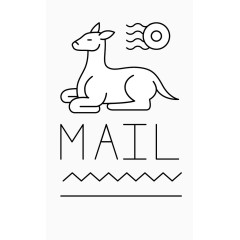 创意简约邮票封面