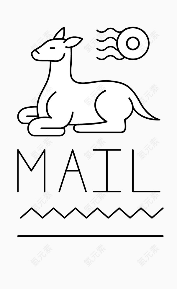 创意简约邮票封面