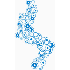 六角形矢量免抠装饰