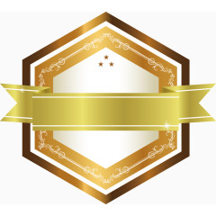 六边形荣誉奖章